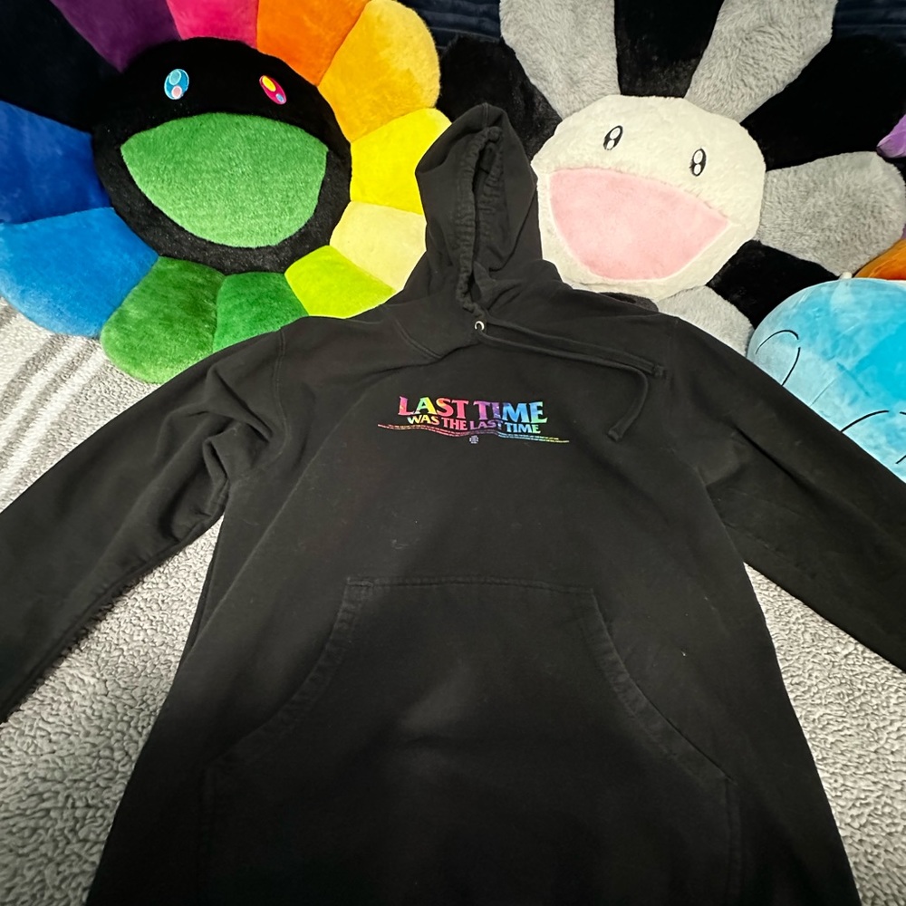 Anti social social club x cpfm tie die last time hoodie